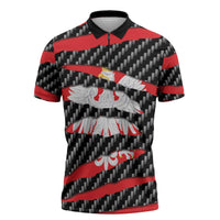 Poland Beast Zipper Polo Shirt Ripped Flag Graphic - Wonder Print Shop