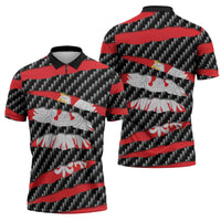 Poland Beast Zipper Polo Shirt Ripped Flag Graphic - Wonder Print Shop