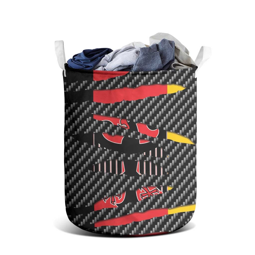Germany Beast Laundry Basket Ripped Flag Graphic - Wonder Print Shop