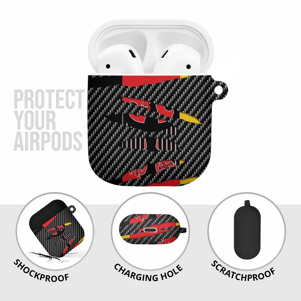 Germany Beast AirPods Case Ripped Flag Graphic - Wonder Print Shop