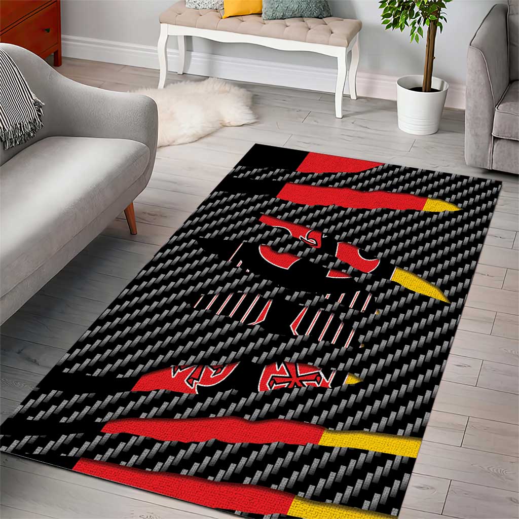 Germany Beast Area Rug Ripped Flag Graphic - Wonder Print Shop