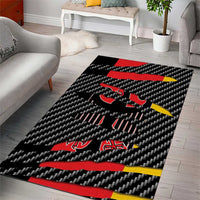 Germany Beast Area Rug Ripped Flag Graphic - Wonder Print Shop