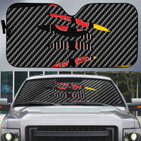 Germany Beast Auto Sun Shade Ripped Flag Graphic - Wonder Print Shop
