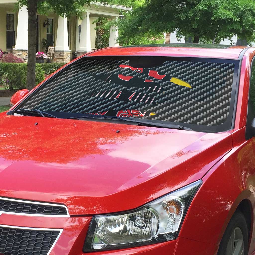 Germany Beast Auto Sun Shade Ripped Flag Graphic - Wonder Print Shop