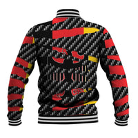 Germany Beast Baseball Jacket Ripped Flag Graphic - Wonder Print Shop