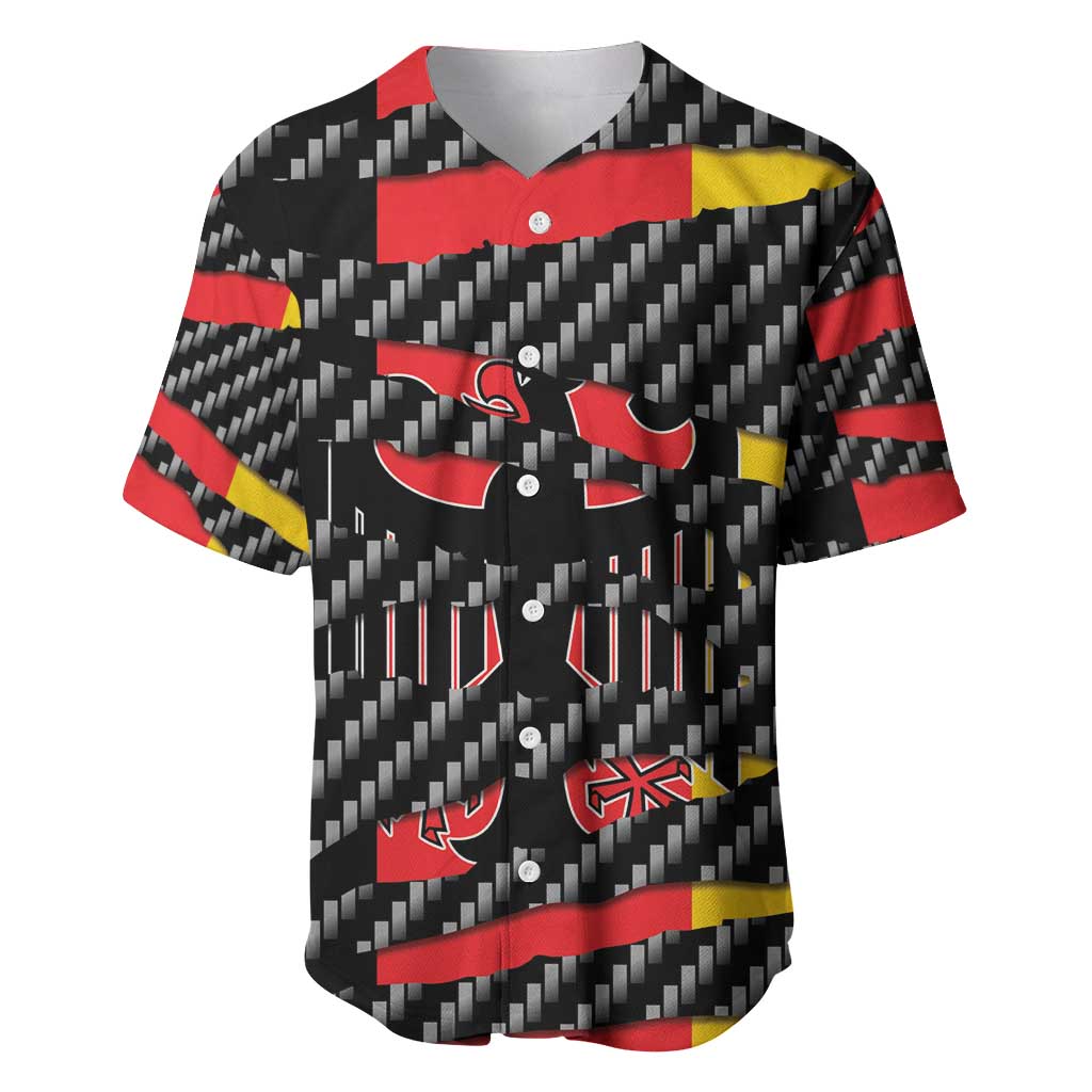 Germany Beast Baseball Jersey Ripped Flag Graphic - Wonder Print Shop