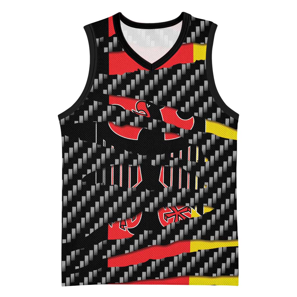 Germany Beast Basketball Jersey Ripped Flag Graphic - Wonder Print Shop