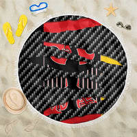 Germany Beast Beach Blanket Ripped Flag Graphic - Wonder Print Shop