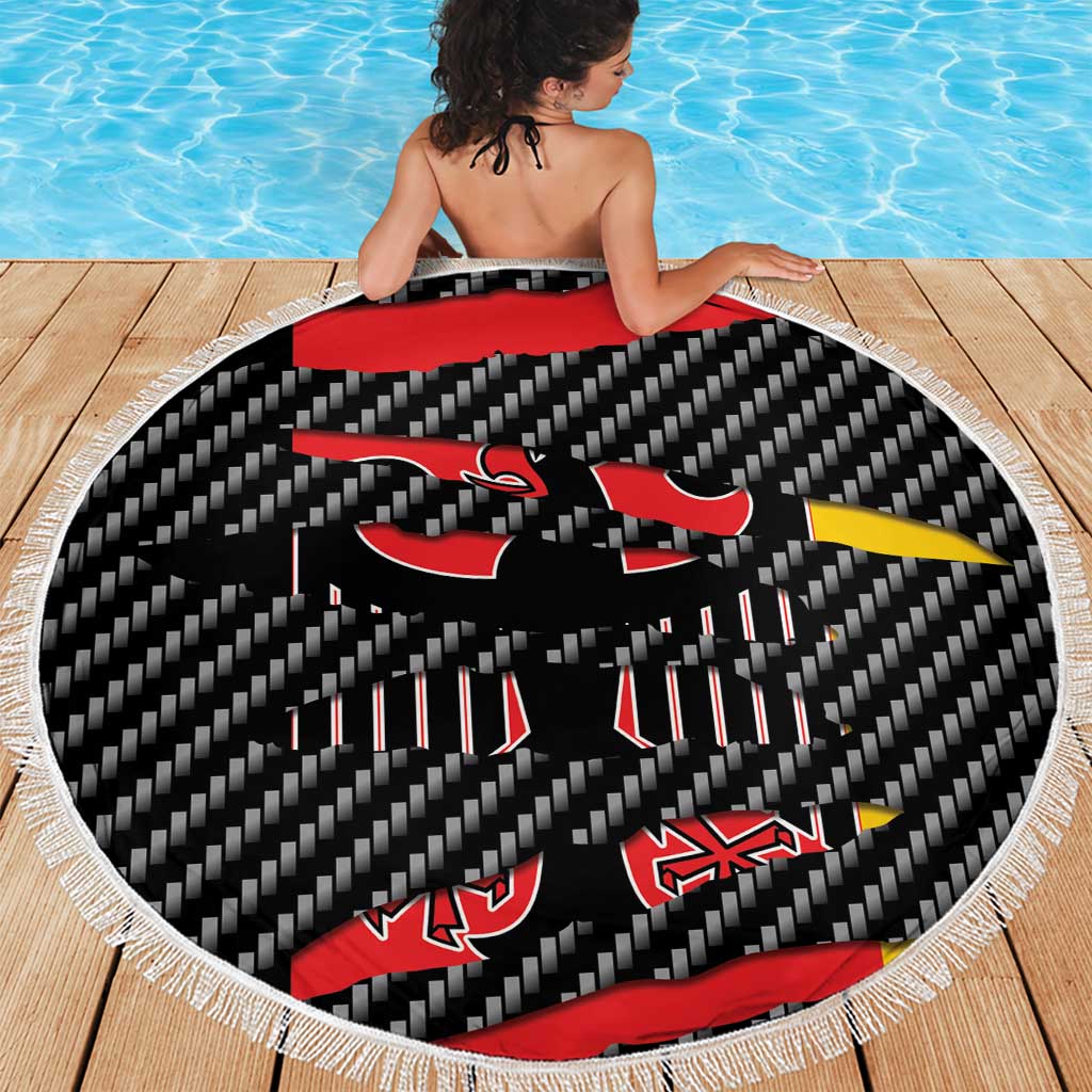 Germany Beast Beach Blanket Ripped Flag Graphic - Wonder Print Shop
