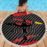 Germany Beast Beach Blanket Ripped Flag Graphic - Wonder Print Shop