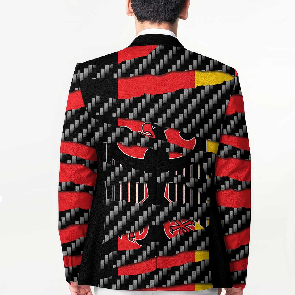 Germany Beast Blazer Ripped Flag Graphic - Wonder Print Shop