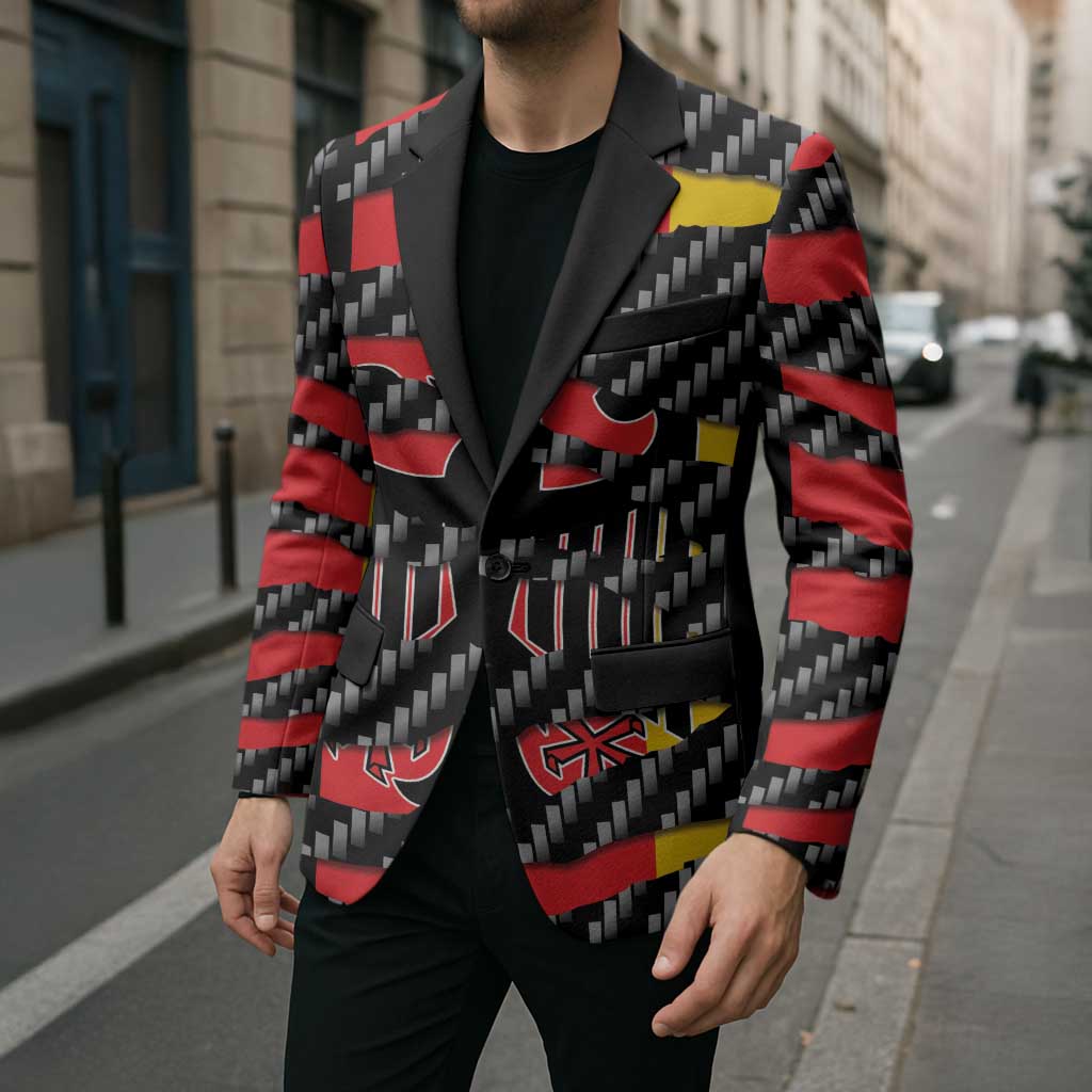 Germany Beast Blazer Ripped Flag Graphic - Wonder Print Shop