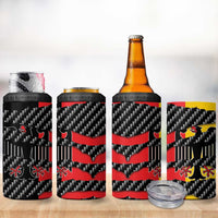 Germany Beast 4 in 1 Can Cooler Tumbler Ripped Flag Graphic - Wonder Print Shop