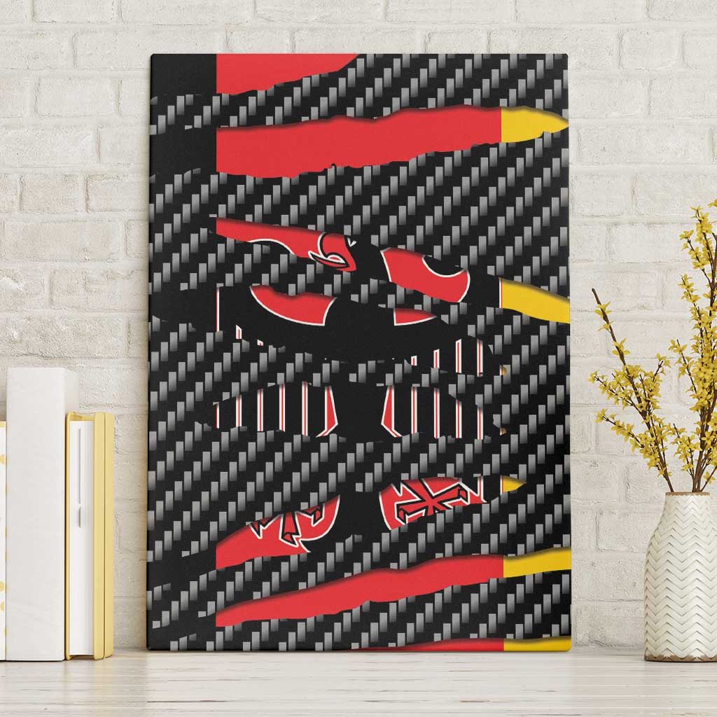 Germany Beast Canvas Wall Art Ripped Flag Graphic - Wonder Print Shop