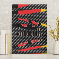 Germany Beast Canvas Wall Art Ripped Flag Graphic - Wonder Print Shop