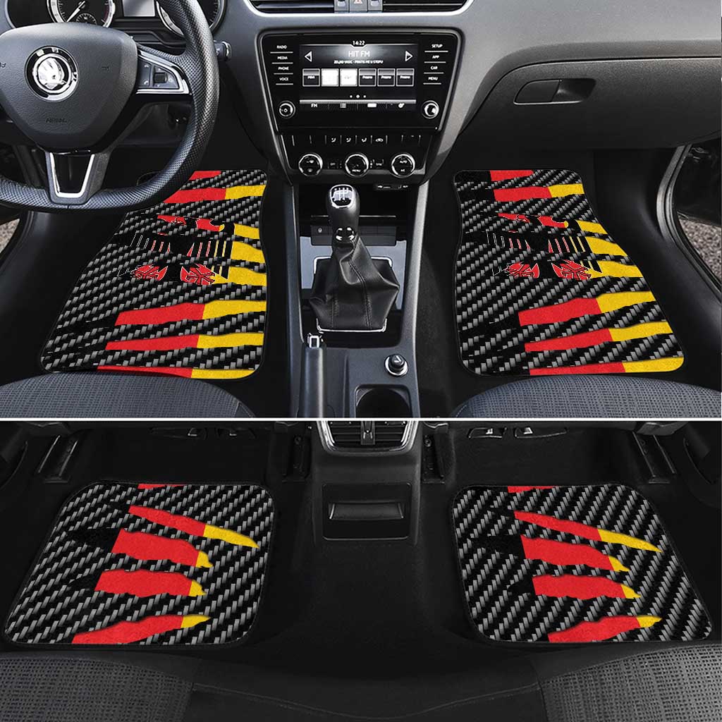 Germany Beast Car Mats Ripped Flag Graphic - Wonder Print Shop