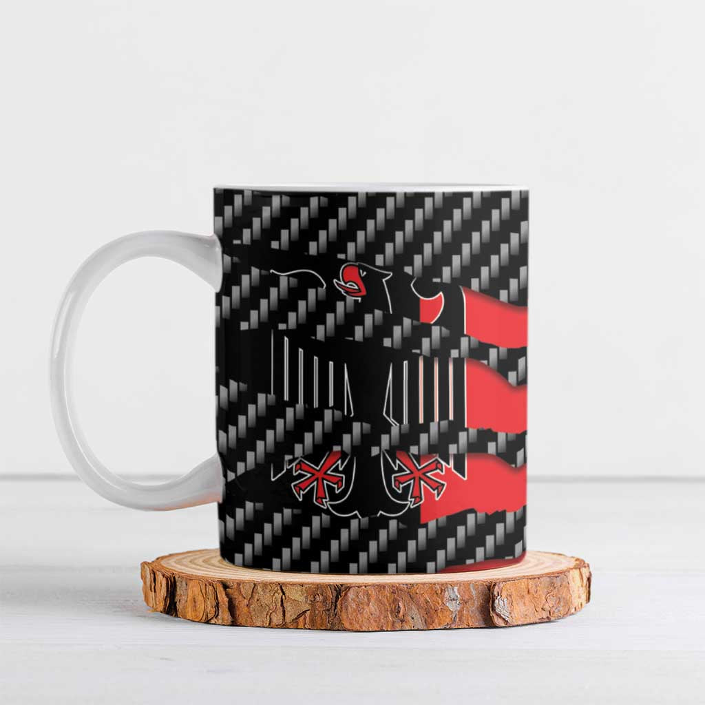 Germany Beast Ceramic Mug Ripped Flag Graphic - Wonder Print Shop