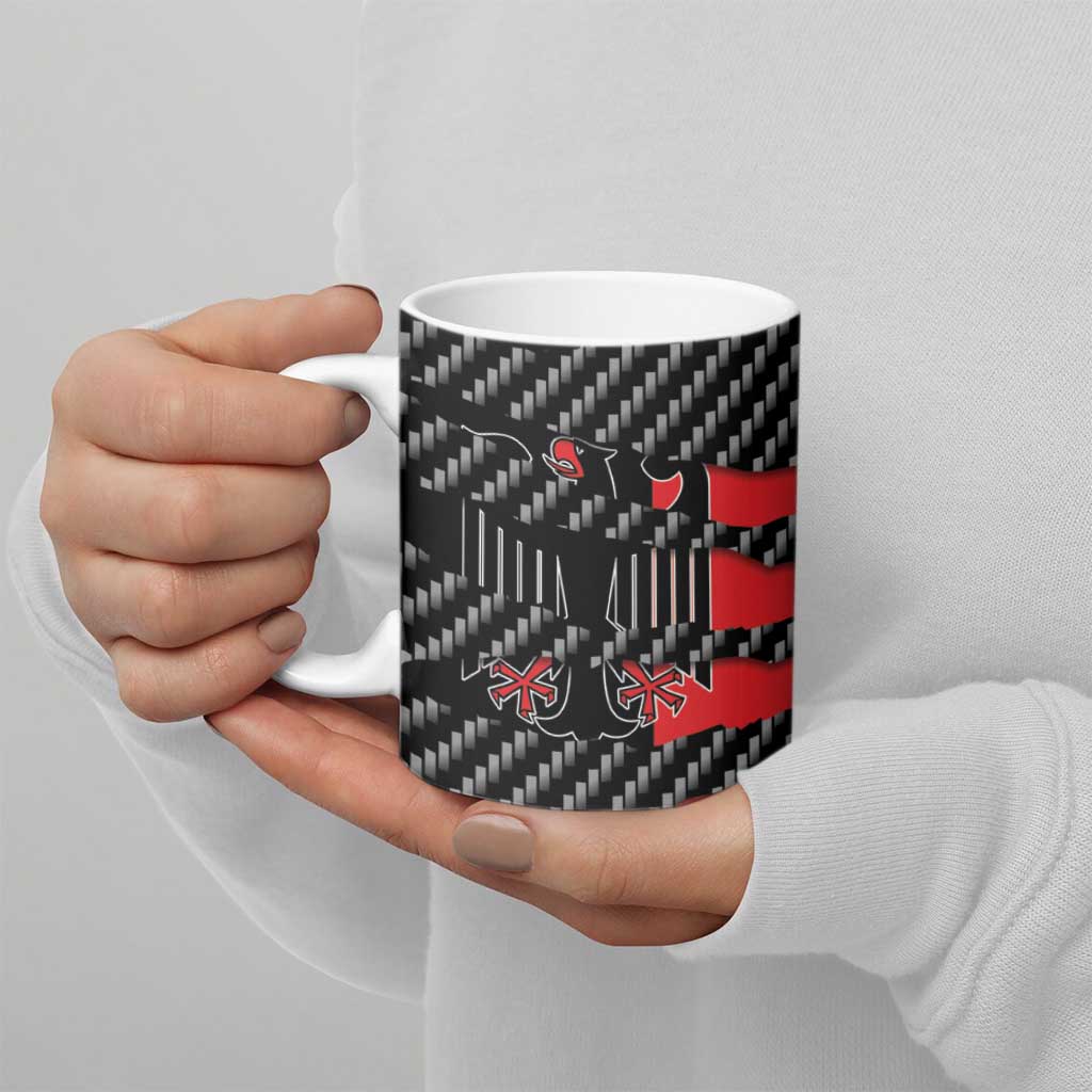 Germany Beast Ceramic Mug Ripped Flag Graphic - Wonder Print Shop