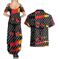 Germany Beast Couples Matching Summer Maxi Dress and Hawaiian Shirt Ripped Flag Graphic - Wonder Print Shop