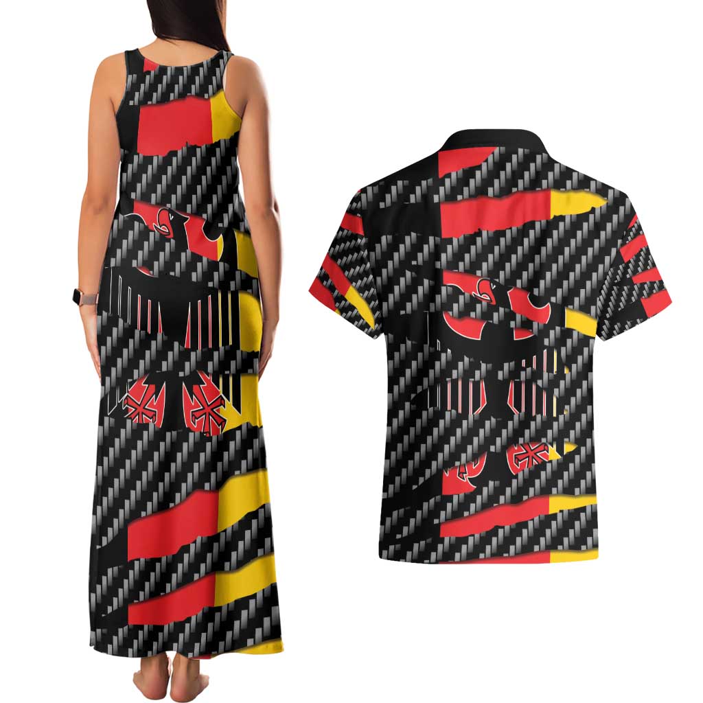 Germany Beast Couples Matching Tank Maxi Dress and Hawaiian Shirt Ripped Flag Graphic - Wonder Print Shop