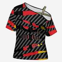 Germany Beast Cross Shoulder Shirt Ripped Flag Graphic - Wonder Print Shop