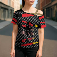 Germany Beast Cross Shoulder Shirt Ripped Flag Graphic - Wonder Print Shop