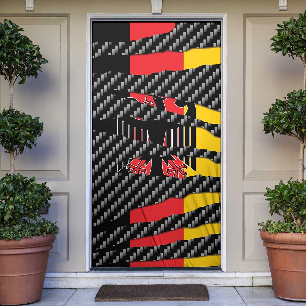 Germany Beast Door Cover Ripped Flag Graphic - Wonder Print Shop