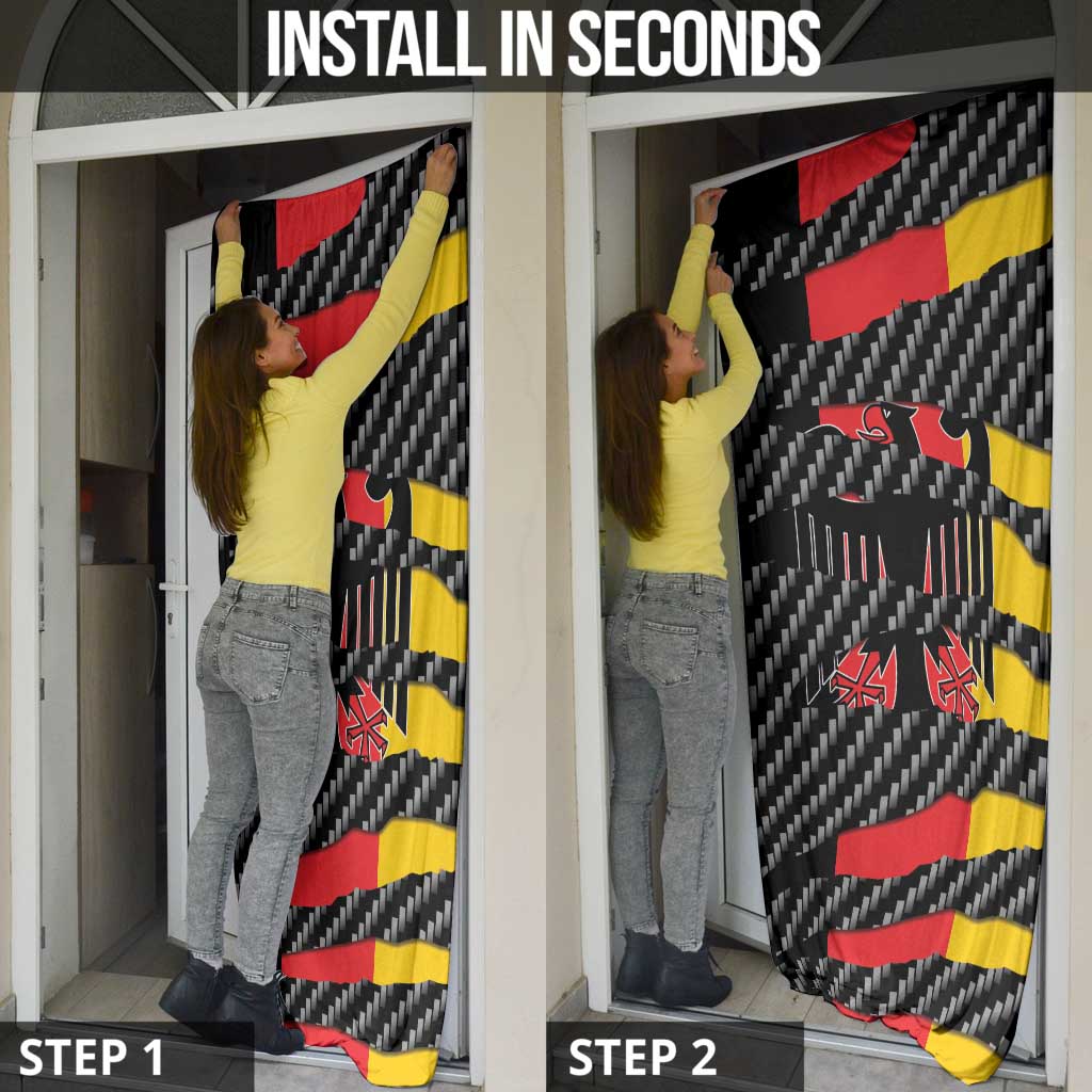 Germany Beast Door Cover Ripped Flag Graphic - Wonder Print Shop