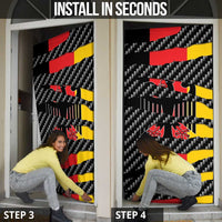 Germany Beast Door Cover Ripped Flag Graphic - Wonder Print Shop