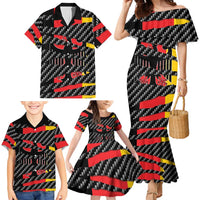 Germany Beast Family Matching Mermaid Dress and Hawaiian Shirt Ripped Flag Graphic - Wonder Print Shop