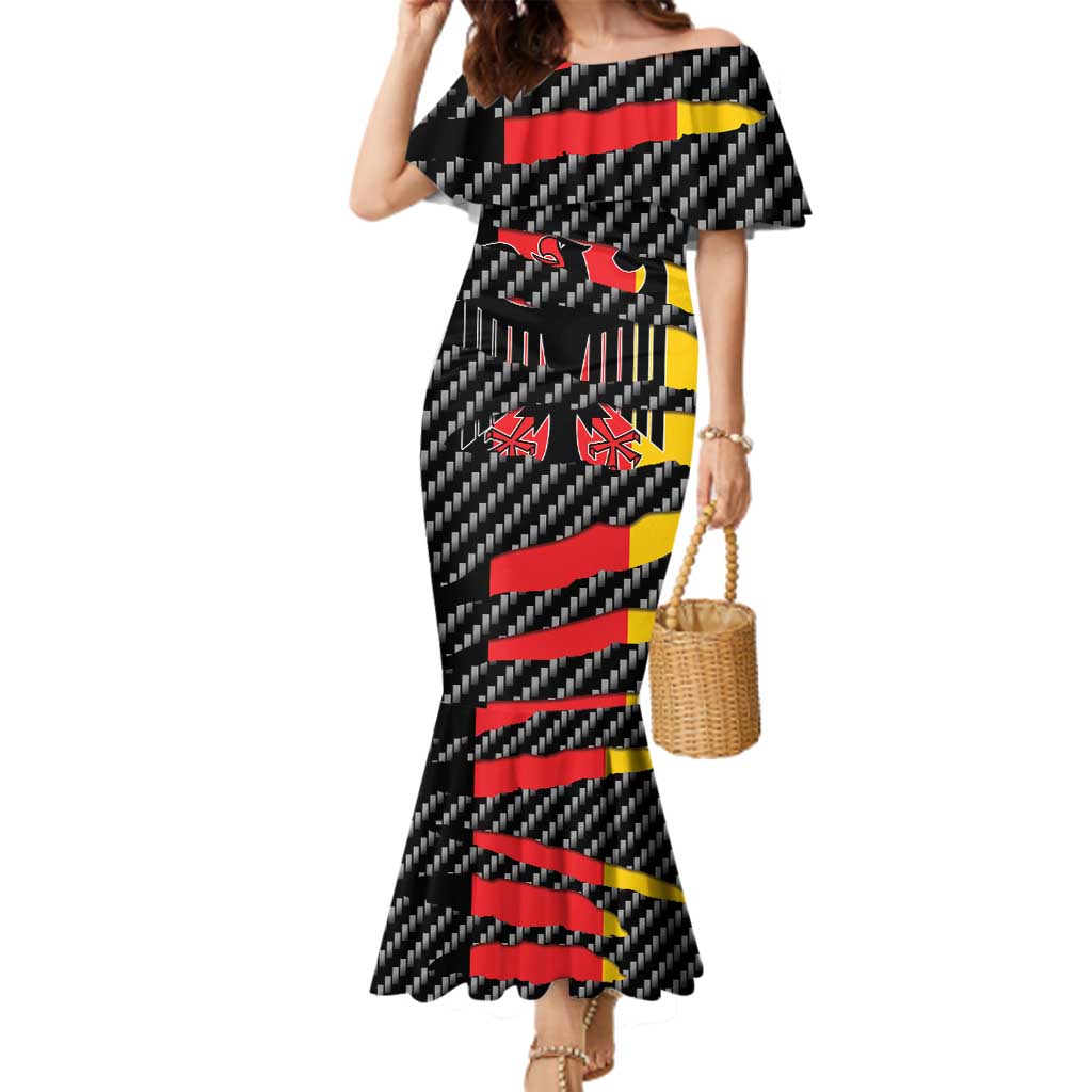 Germany Beast Family Matching Mermaid Dress and Hawaiian Shirt Ripped Flag Graphic - Wonder Print Shop