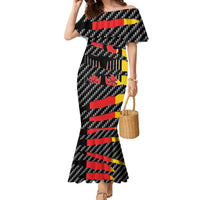 Germany Beast Family Matching Mermaid Dress and Hawaiian Shirt Ripped Flag Graphic - Wonder Print Shop