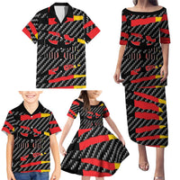 Germany Beast Family Matching Puletasi and Hawaiian Shirt Ripped Flag Graphic - Wonder Print Shop