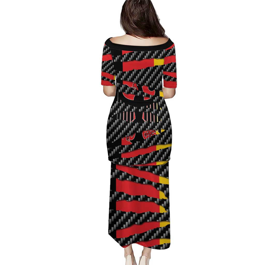 Germany Beast Family Matching Puletasi and Hawaiian Shirt Ripped Flag Graphic - Wonder Print Shop