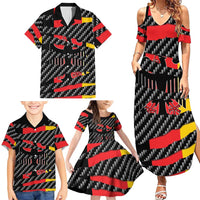 Germany Beast Family Matching Summer Maxi Dress and Hawaiian Shirt Ripped Flag Graphic - Wonder Print Shop