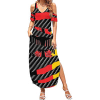 Germany Beast Family Matching Summer Maxi Dress and Hawaiian Shirt Ripped Flag Graphic - Wonder Print Shop