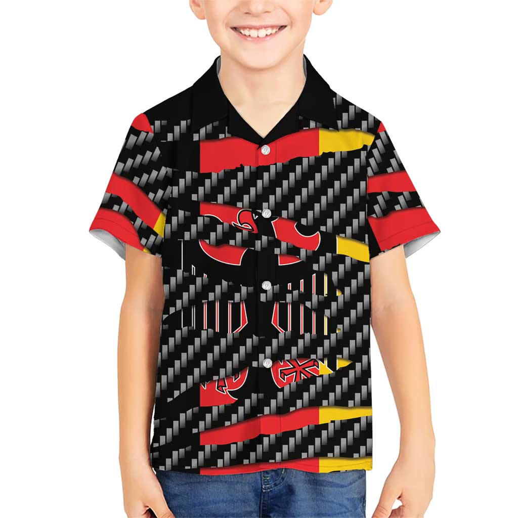 Germany Beast Family Matching Summer Maxi Dress and Hawaiian Shirt Ripped Flag Graphic - Wonder Print Shop