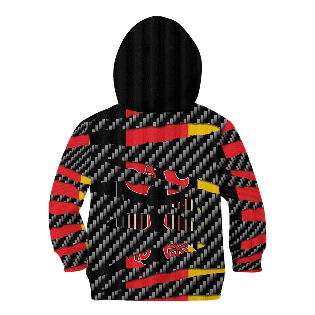 Germany Beast Kid Hoodie Ripped Flag Graphic - Wonder Print Shop