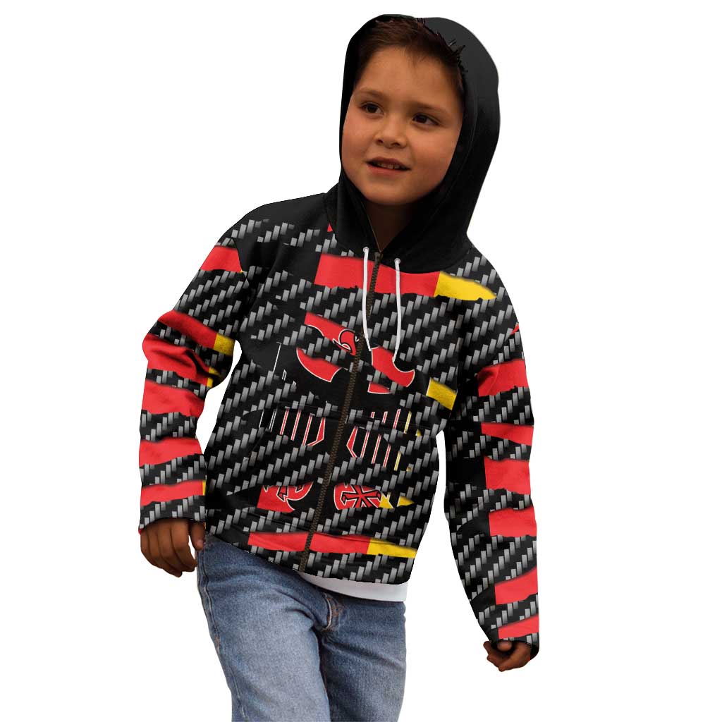 Germany Beast Kid Hoodie Ripped Flag Graphic - Wonder Print Shop