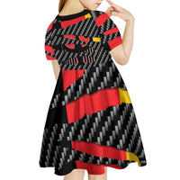 Germany Beast Kid Short Sleeve Dress Ripped Flag Graphic - Wonder Print Shop