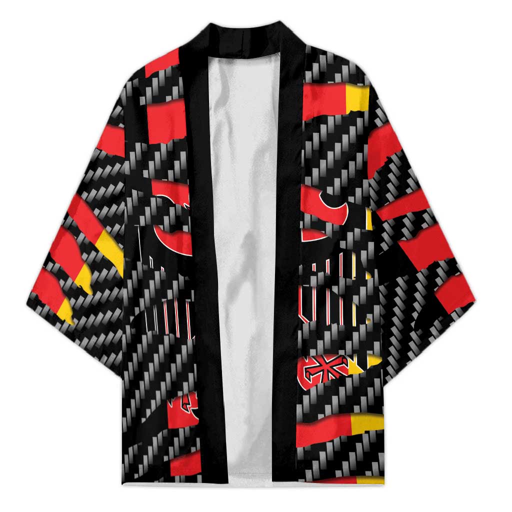 Germany Beast Kimono Ripped Flag Graphic - Wonder Print Shop