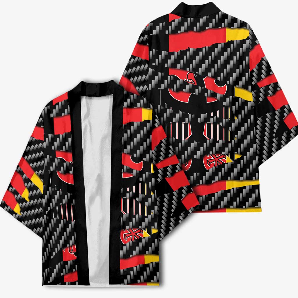 Germany Beast Kimono Ripped Flag Graphic - Wonder Print Shop