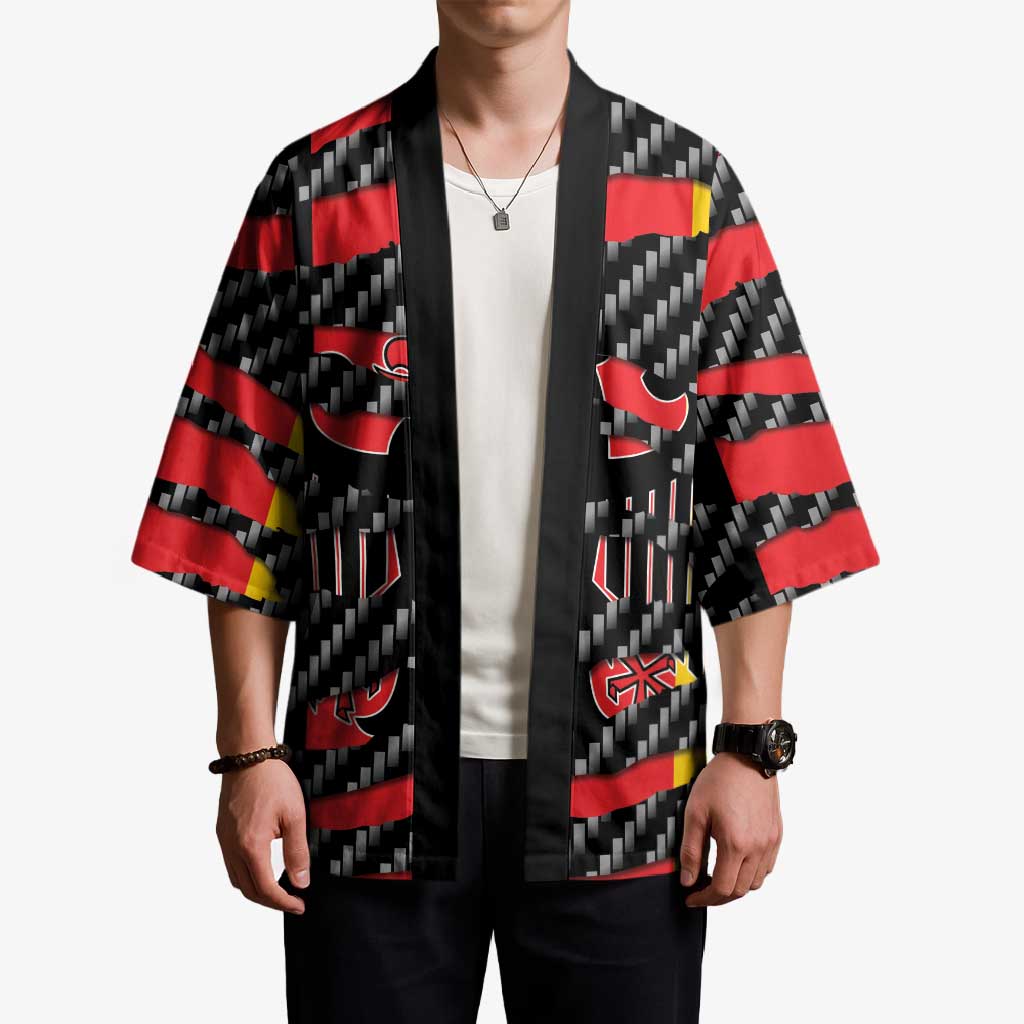 Germany Beast Kimono Ripped Flag Graphic - Wonder Print Shop