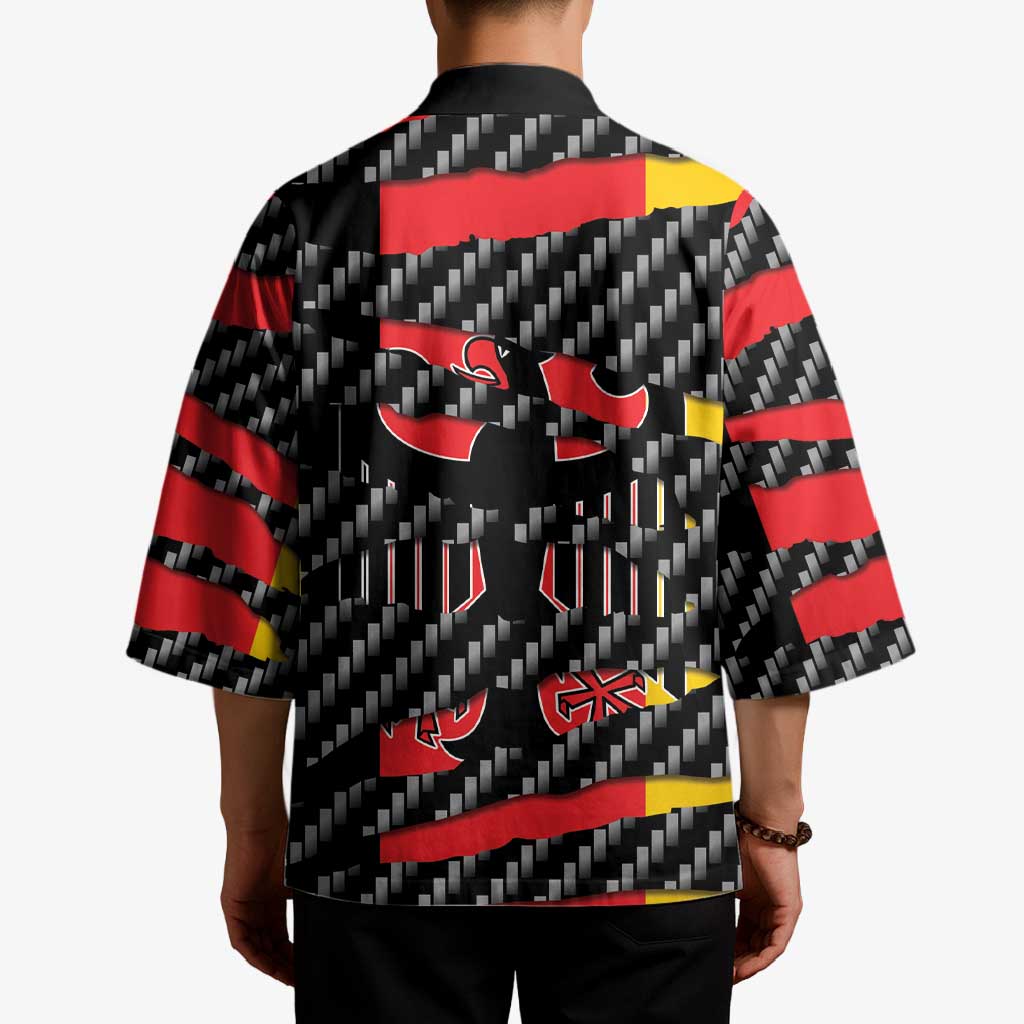 Germany Beast Kimono Ripped Flag Graphic - Wonder Print Shop