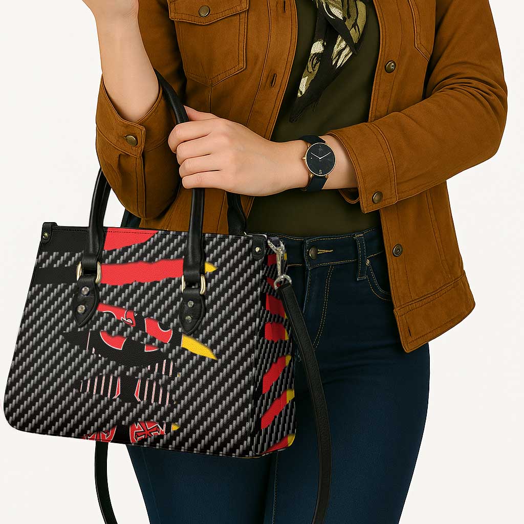 Germany Beast Leather Bag Ripped Flag Graphic - Wonder Print Shop