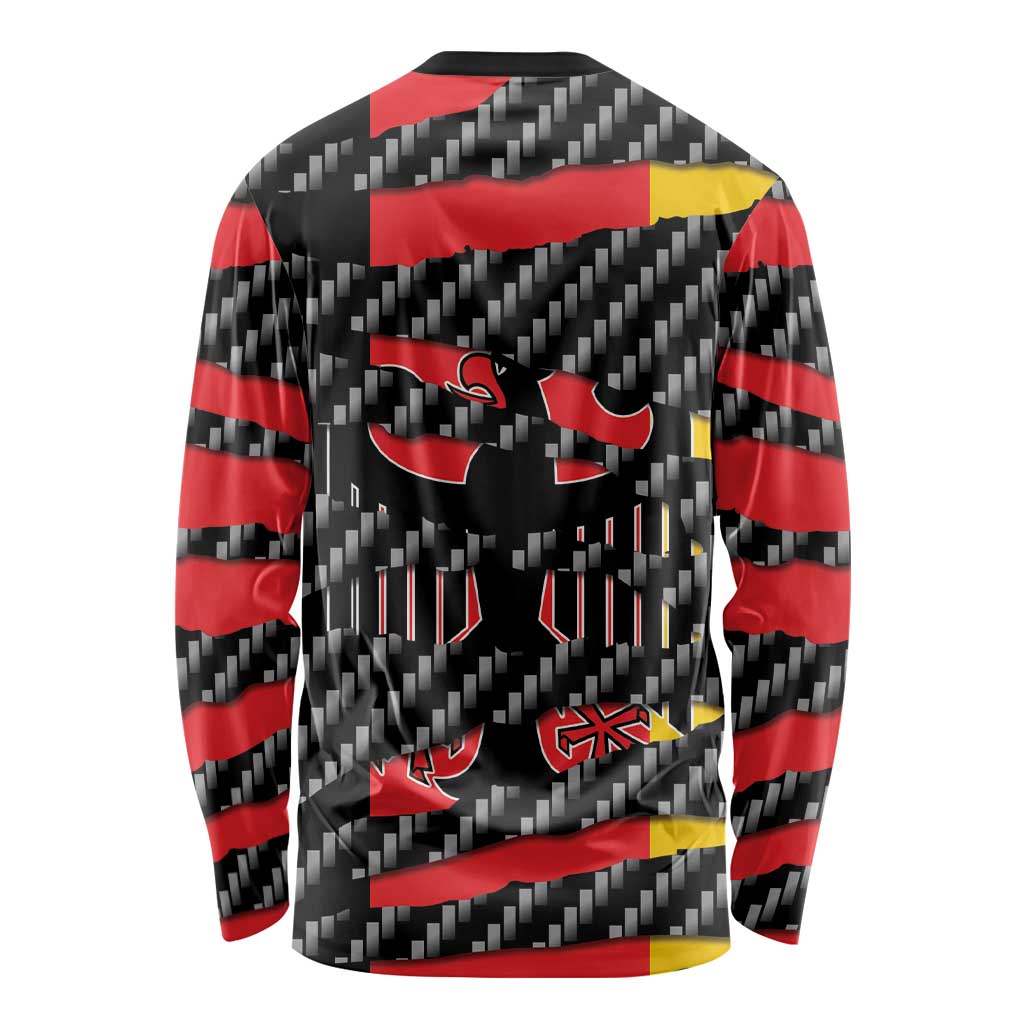 Germany Beast Long Sleeve Shirt Ripped Flag Graphic - Wonder Print Shop