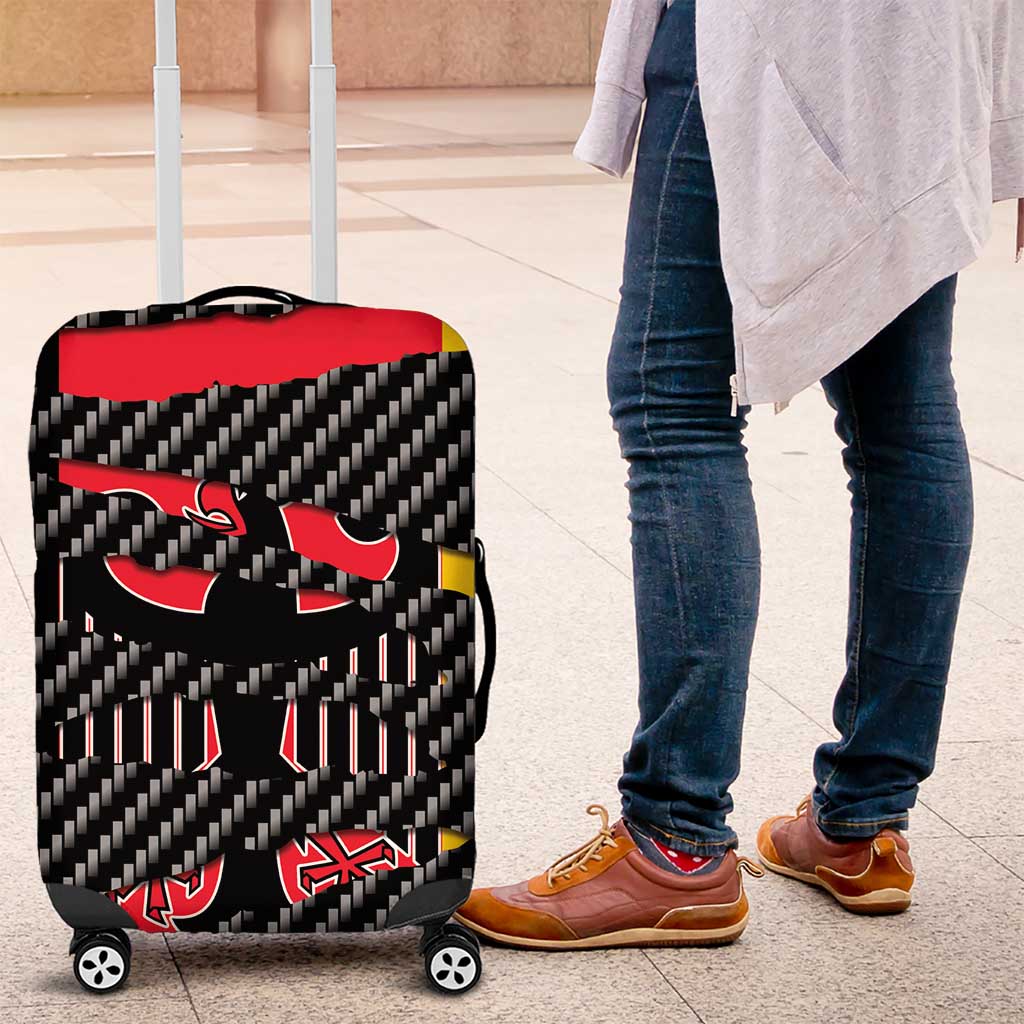 Germany Beast Luggage Cover Ripped Flag Graphic - Wonder Print Shop