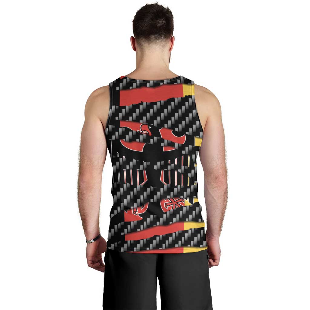 Germany Beast Men Tank Top Ripped Flag Graphic - Wonder Print Shop