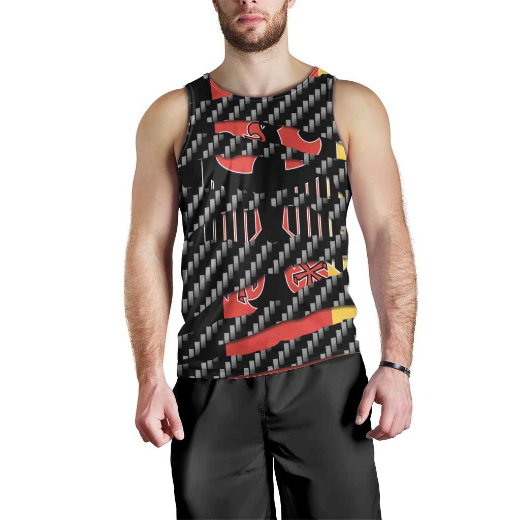 Germany Beast Men Tank Top Ripped Flag Graphic - Wonder Print Shop