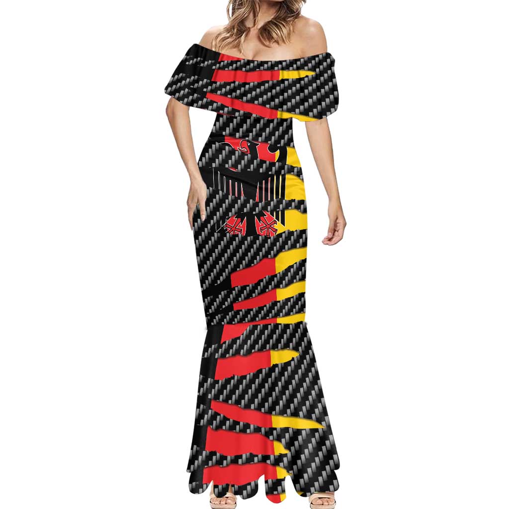 Germany Beast Mermaid Dress Ripped Flag Graphic - Wonder Print Shop